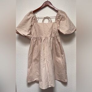 Love Bonito Puff Sleeve Babydoll Mini Dresss